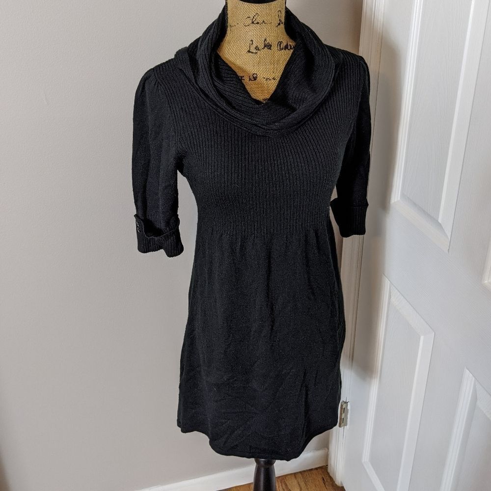 Black sweater dress